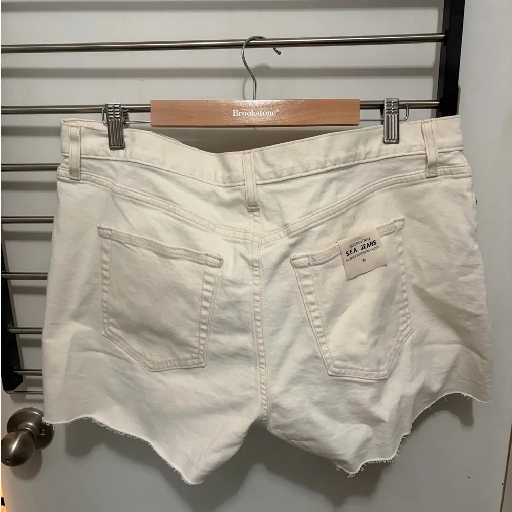Outerknown white/cream Jean Shorts - Picture 3 of 6